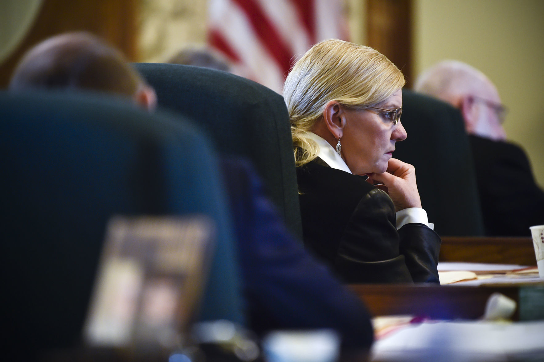 Sen. Jennifer Fielder, R-Thompson Falls, l